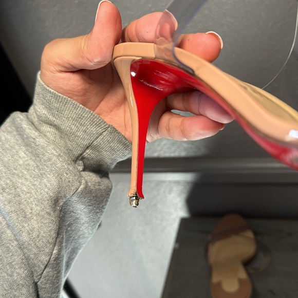 Christian Louboutin nude and clear strap heels - Picture 5 of 9